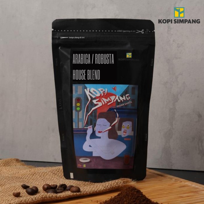 

KOPI (COFFEE) ARABICA + ROBUSTA HOUSE BLEND KOPI SUSU BUBUK/BIJI 500 g