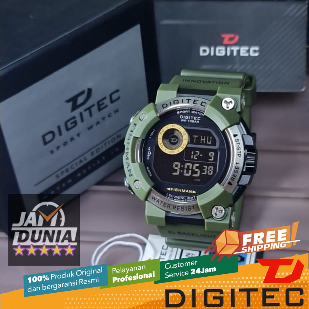 JAM TANGAN DIGITEC ORIGINAL - RS DIGITEC DG-5150T GR DG5150 JAM DIGITEC 5150 JAM TANGAN PRIA TR
