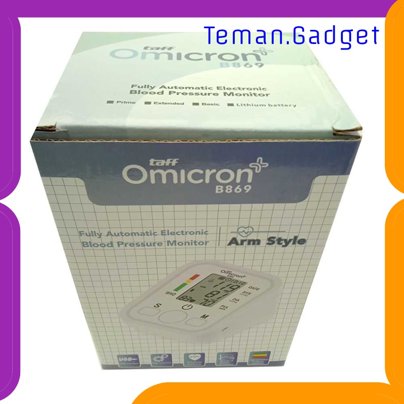 TG-FE348 TAFFOMICRON PENGUKUR TEKANAN DARAH ELECTRONIC SPHYGMOMANOMETER - B869