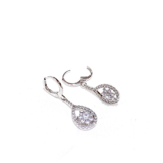 Anting Silver925 Full mata anting silver Anti Karat anti alergi anting premium berlian kilap 019