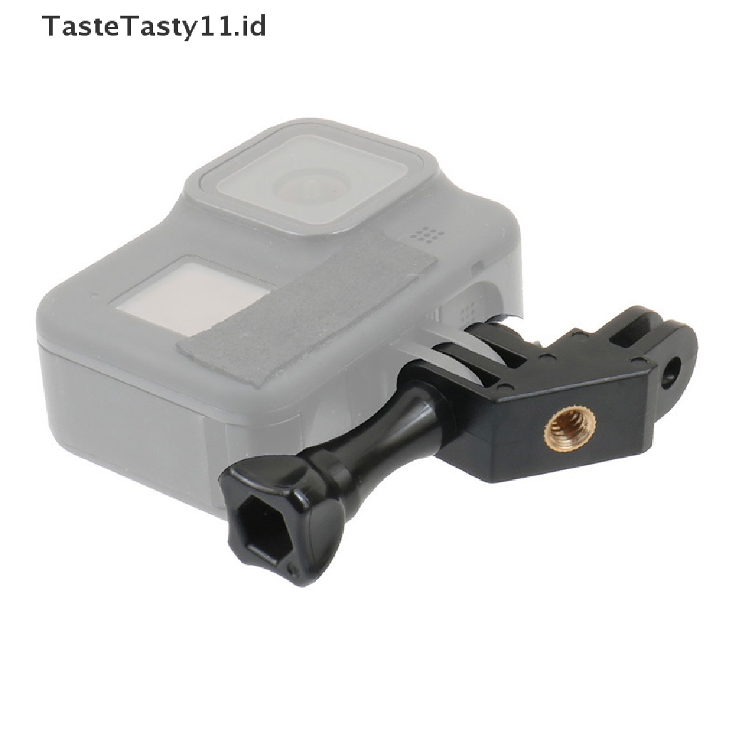 (TasteTasty) Adapter Mount Siku 90 Derajat Dengan Sekrup Jempol Untuk GoPro Hero 9 / 8 / 7 / 6