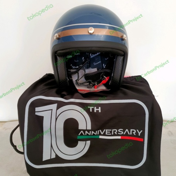 Promo onderdil HELM SPECIAL EDITION ANNIVERSARY SPRINT 10th ORIGINAL VESPA  Murah