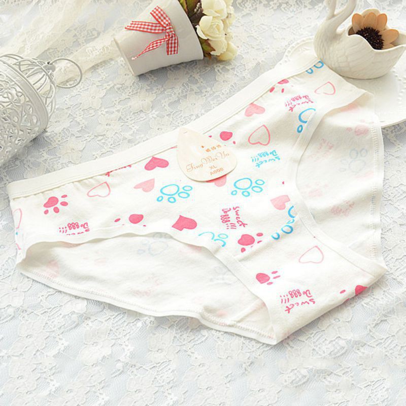 Pakaian Dalam Wanita: Celana Dalam Lingerie Model Brief, Bahan Katun