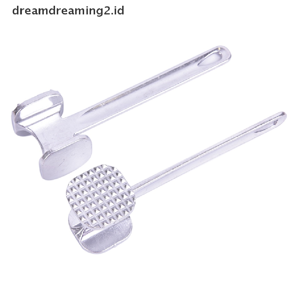 1pc Palu Pelunak Daging Steak Bahan Stainless Steel Untuk Alat Dapur