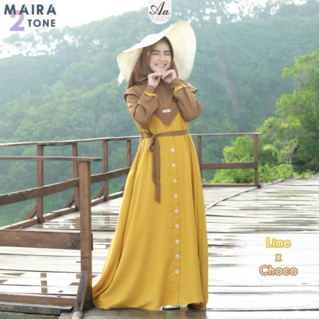 ASLI ADEN HIJAB MAIRA TWO TONE