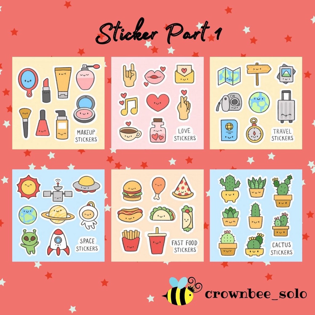 

Sticker Part 1/ Stiker Journal/ Sticker Aesthetic/ Stiker Hp