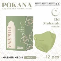 masker pokana 4 ply icon (edisi lebaran)