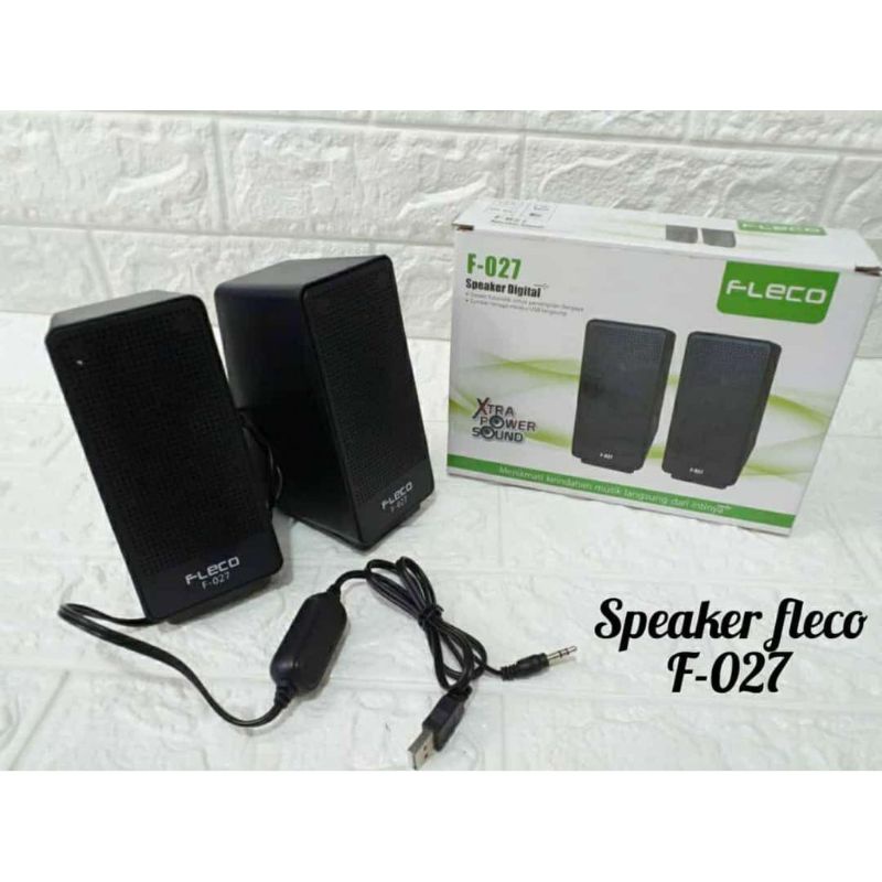 AUDIO PC KOMPUTER / SPEAKER KOMPUTER FLECO F-027 / SPEAKER LAPTOP/HP/KOMPUTER / SPEAKER PORTABLE