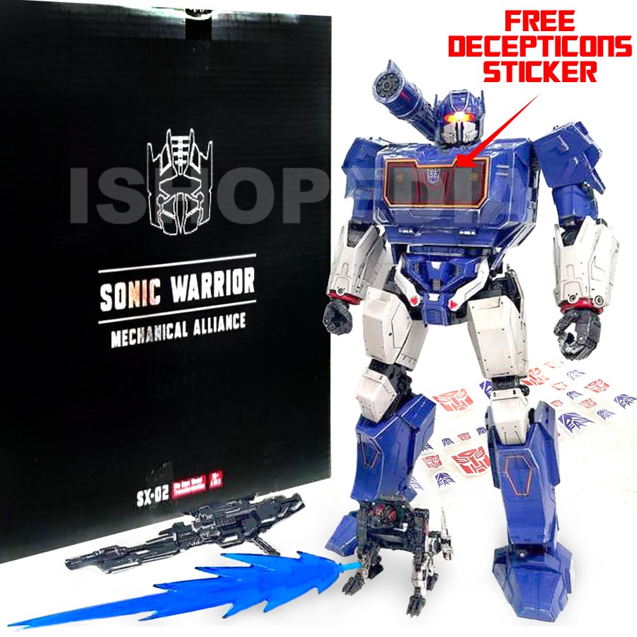 Mechanical Alliance Sonic Warrior SX-02 Soundwave With Ravage Transformers Bumblebee Movie BMB SX02