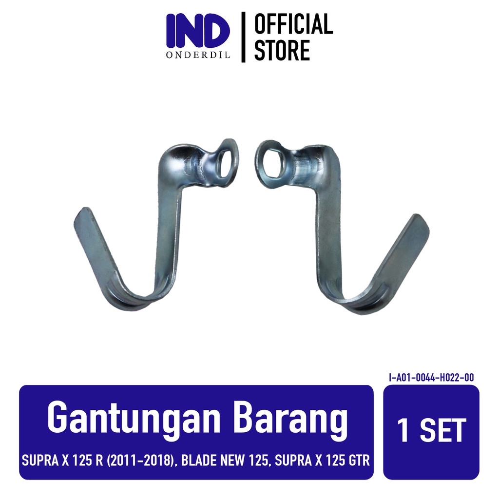 Gantungan-Cantolan-Kaitan-Gantung Barang Supra X 125 New-PGMFI-PGM FI-Helm In-GTR &amp; Blade New 125 FI Kiri-Kanan 1 Set-2 Pcs