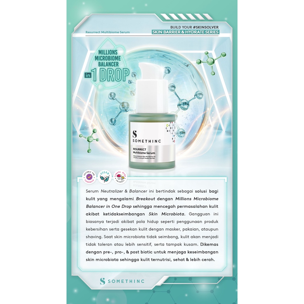 Somethinc RESURRECT Multibiome Serum