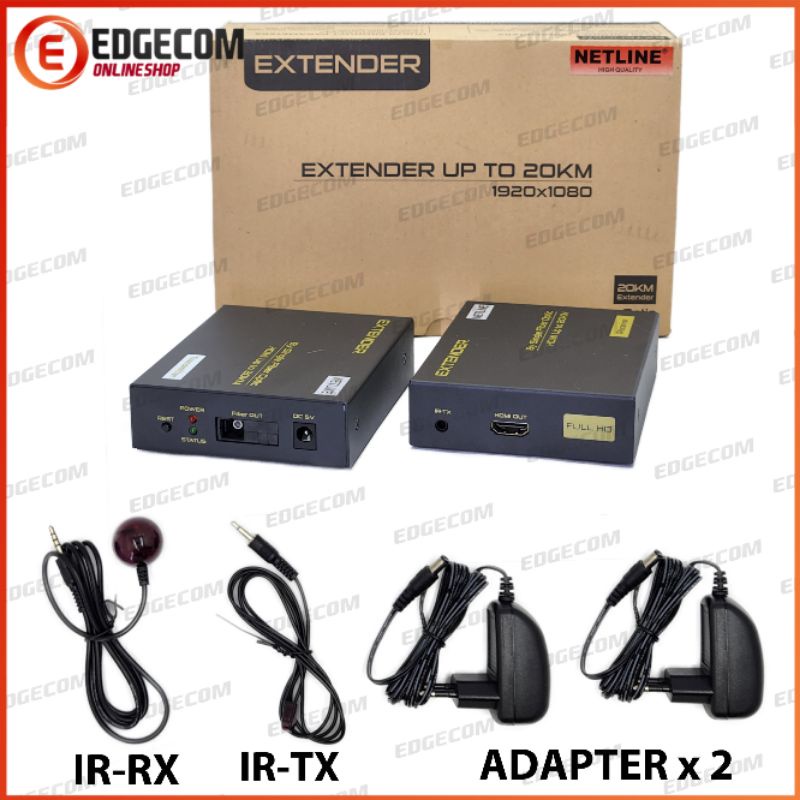 HDMI Extender FO Fiber Optic Up to 20Km 1080P 60hz NETLINE