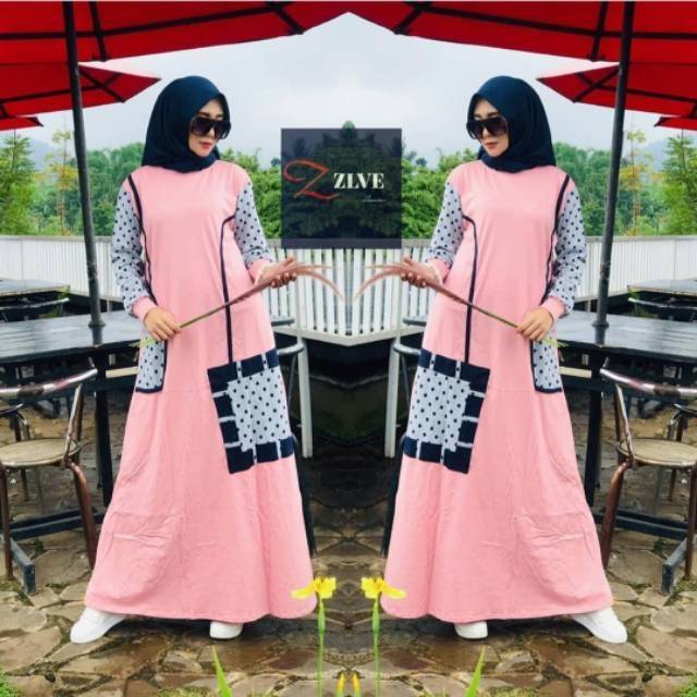 Gamis kaos import trendy ZLVE Shopee Indonesia Gamis kaos import trendy ZLVE Shopee Indonesia