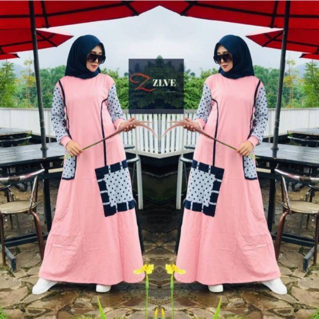 Inspirasi Terkini 27 Gambar Gamis Kaos Trendy