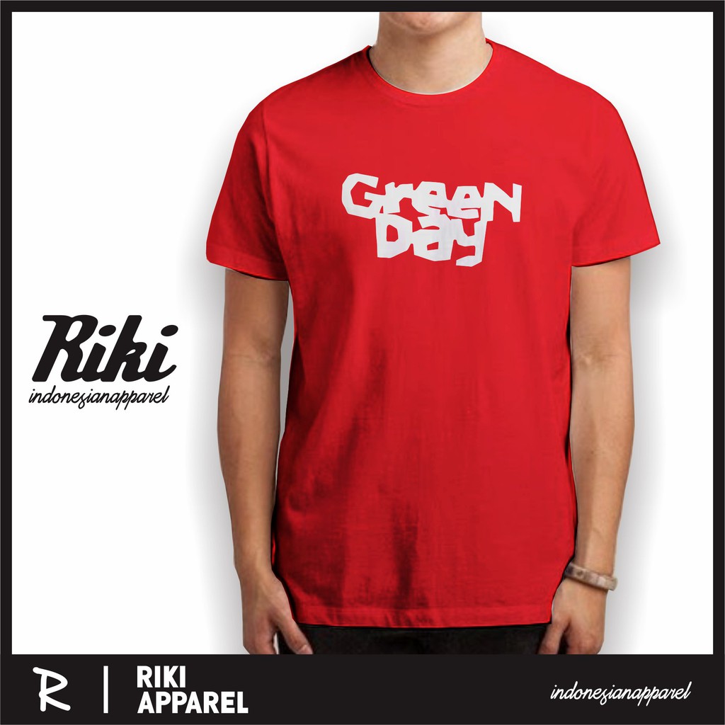BAJU KAOS DISTRO MUSIK GREEN DAY 2 ORIGINAL GILDAN - KAOSLOE