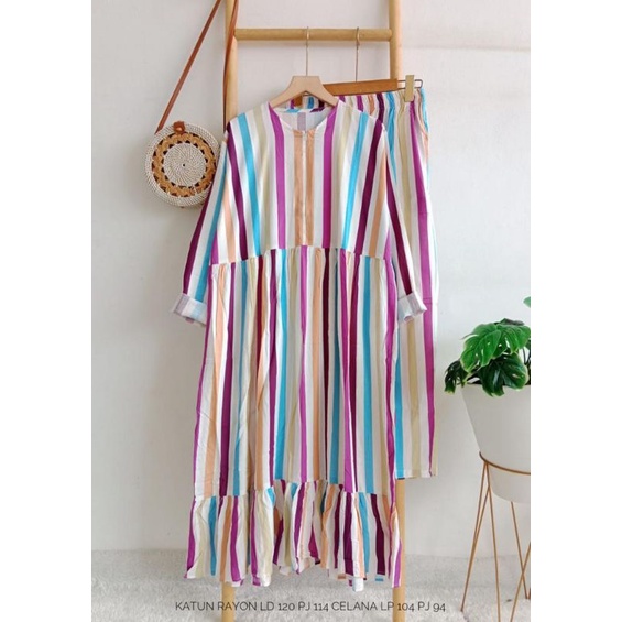 SETELAN TUNIK PREMIUM RAYON VISCOSE // SETELAN JUMBO // ONE SET TUNIK PREMIUM // GEMILANG CLOTHING