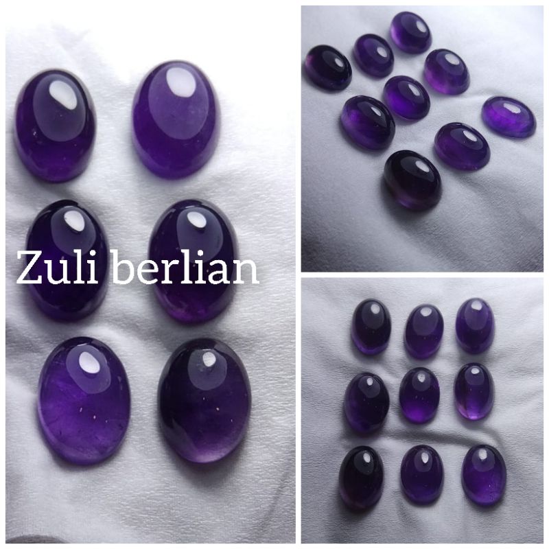 Natural batu kecubung wulung ungu