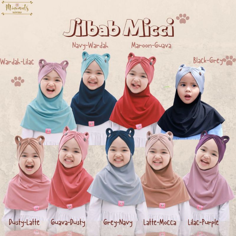 Jilbab Micci minimuts | jilbab anak perempuan