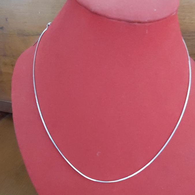 PROMO Kalung Italy Cassandra Emas Putih (Kadar 750, berat 4.9 gr) p.46cm