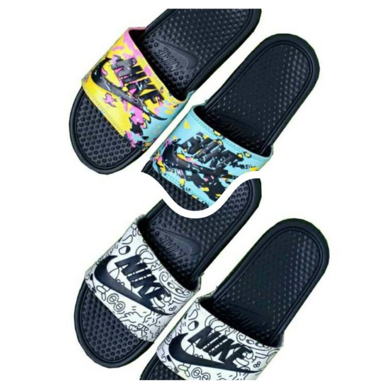 Sandal Nike Pria/Wanita, Sandal nike benassi Swoosh Unisex, Sandal couple nike benassi Slides Import