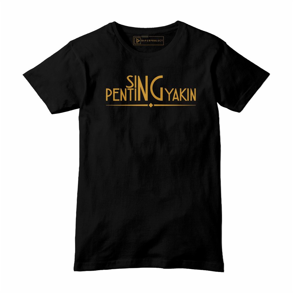 Kaos Kata &quot; Sing Penting Yakin&quot; Kata-kata Motivasi Big Size M L XL XXL XXXL 5XL Distro Termurah!!!