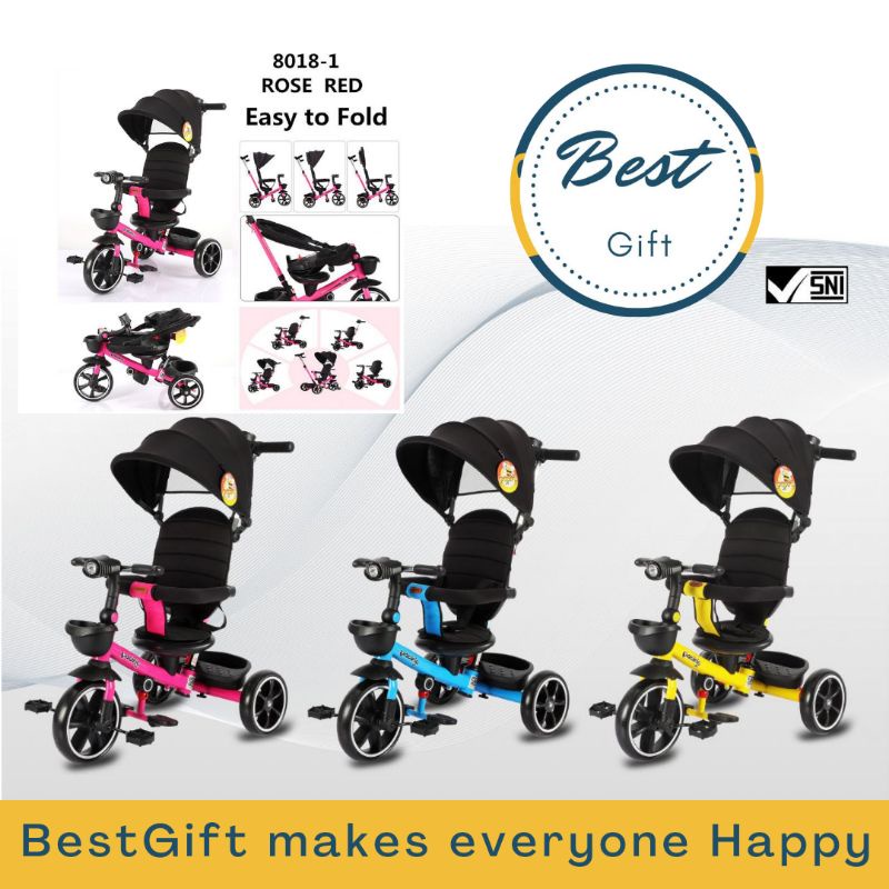 TRICYCLE MODEL 8018-1 PACIFIC (easy to fold)