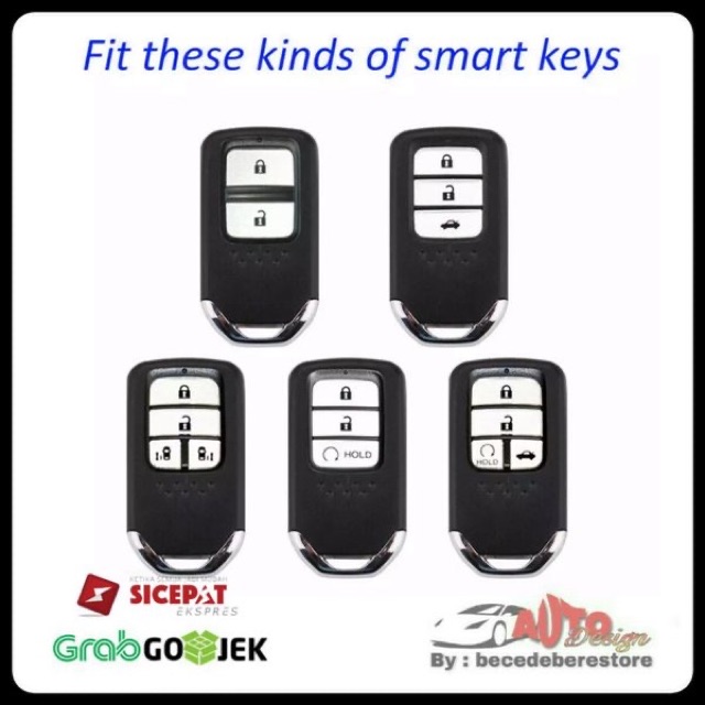 Case Cover Sarung Kunci Carbon Style Honda Smart Key