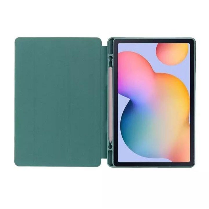 Smartcase Pen Samsung Galaxy Tab A8 10.5 Wifi LTE 2022 2021 X200 X205 Sarung lipat Flip Casing Cover Case Auto lock Silicon Softcase Silikon Flipcover Tempat pen SM-X200 SM-X205 autolock