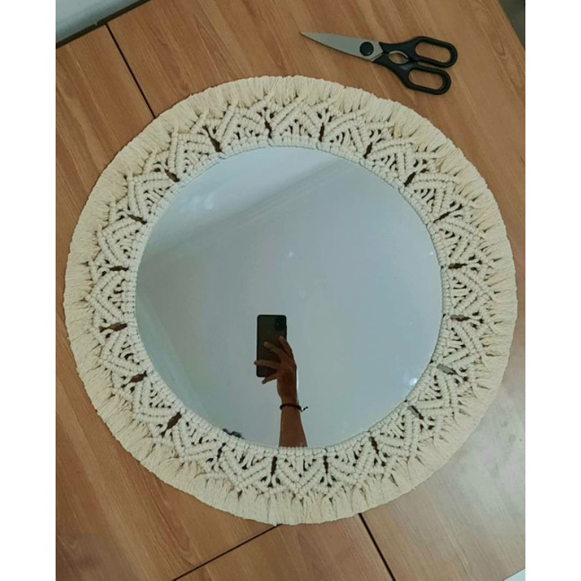 Cermin Macrame / Macrame Mirror