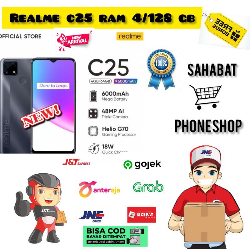 REALME C25 RAM 4/128 GB GARANSI RESMI