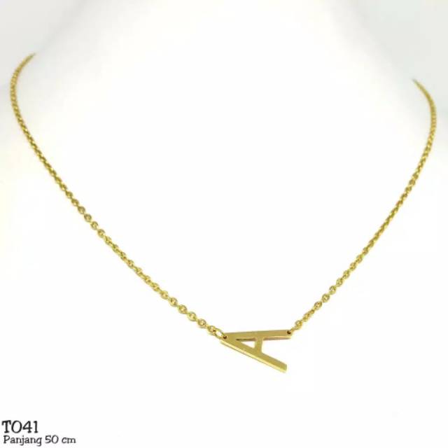 Fourfashion Kalung Huruf Abjad Inisial Titanium Stainless Steel Trend Artis - T041