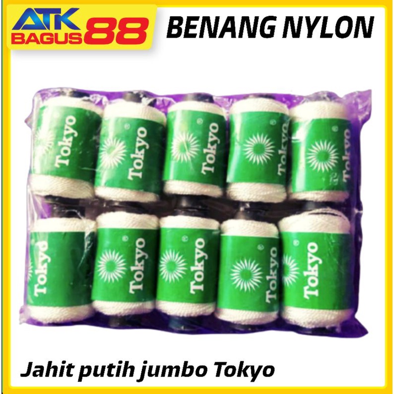 BENANG NYLON , jahit Putih jumbo Tokyo 1 pcs