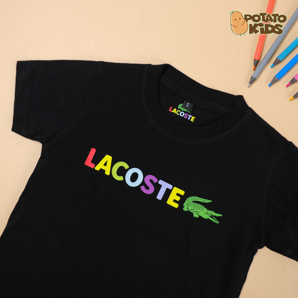 Kaos anak umur 1-12 tahun Unisex Potato Kids // Tshirt baju anak Lacoste