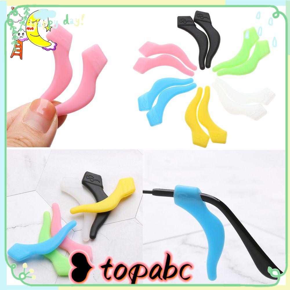 TOP 2 pairs Eyewear  Glasses Ear Hooks Outdoor  Sports Temple Tips Eyeglass Holder Hook Grips Eyeglasses  Accessories Anti Slip Silicone Soft Ear Hook/Multicolor