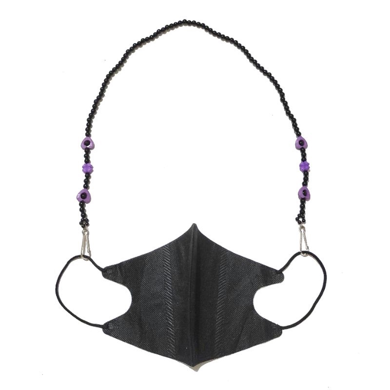 Kalung Gantungan Masker Love and Luck Clover Lucky Beads Mote Hati