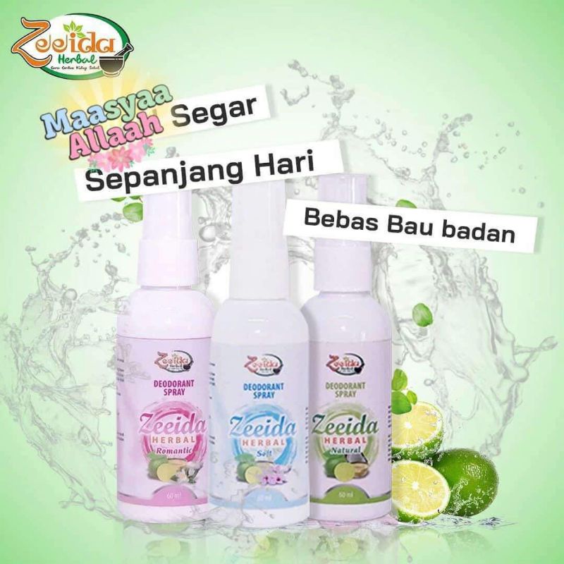 DEODORANT SPRAY  ZEEIDA HERBAL /DEODORANT ZEEIDA