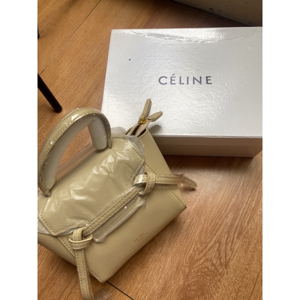 celine pico belt bag (beige)
