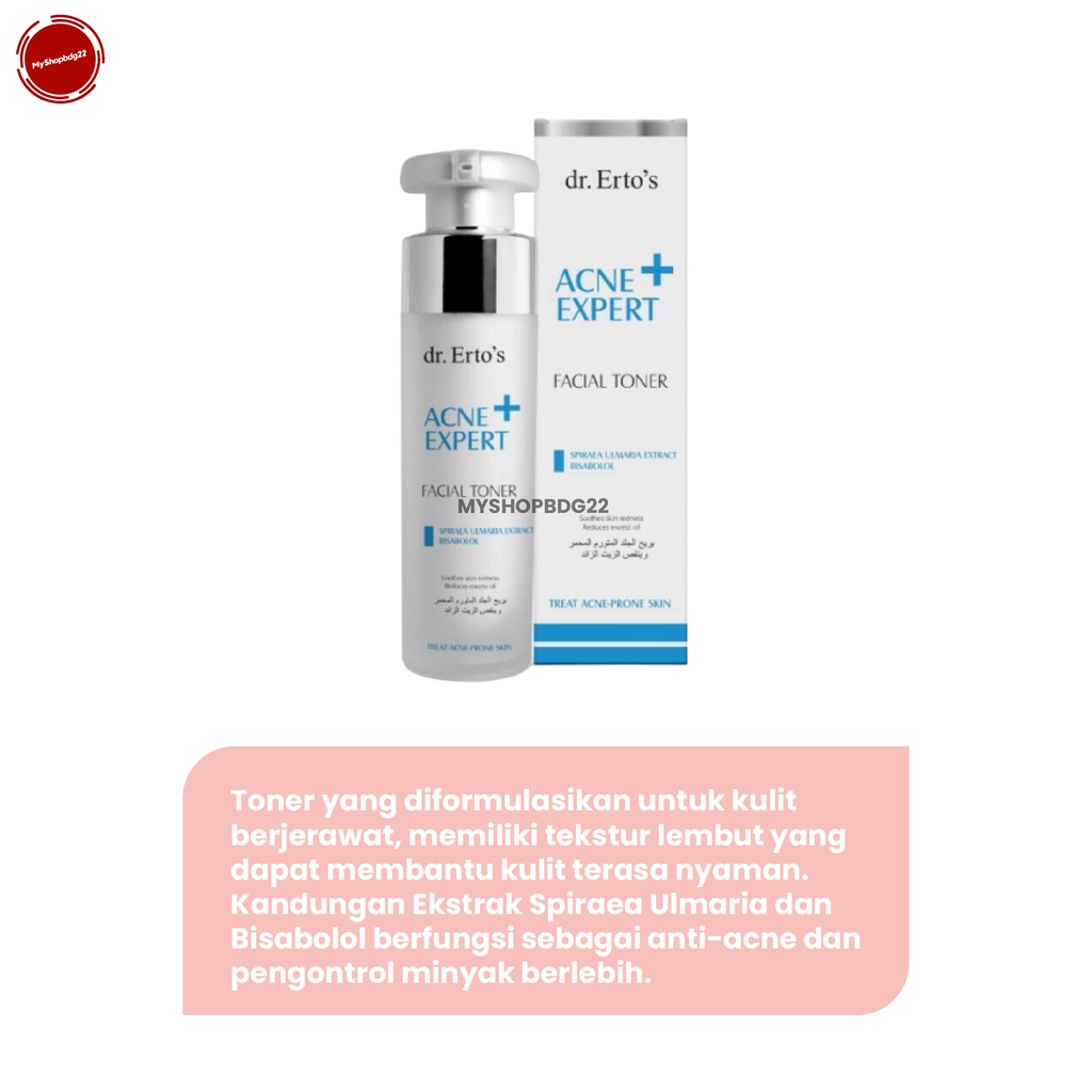 Dr Ertos Acne Expert Facial Toner Skincare Perawatan Kulit Wajah Untuk Tipe Berjerawat By Myshopbdg22