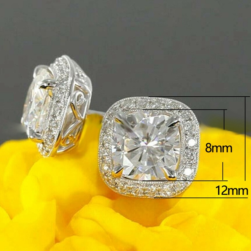 AAA Cubic Zirconia Stud Earrings For Women Fashion Versatile Female Earrings Birthday Gift Delicate Accessories Jewelry