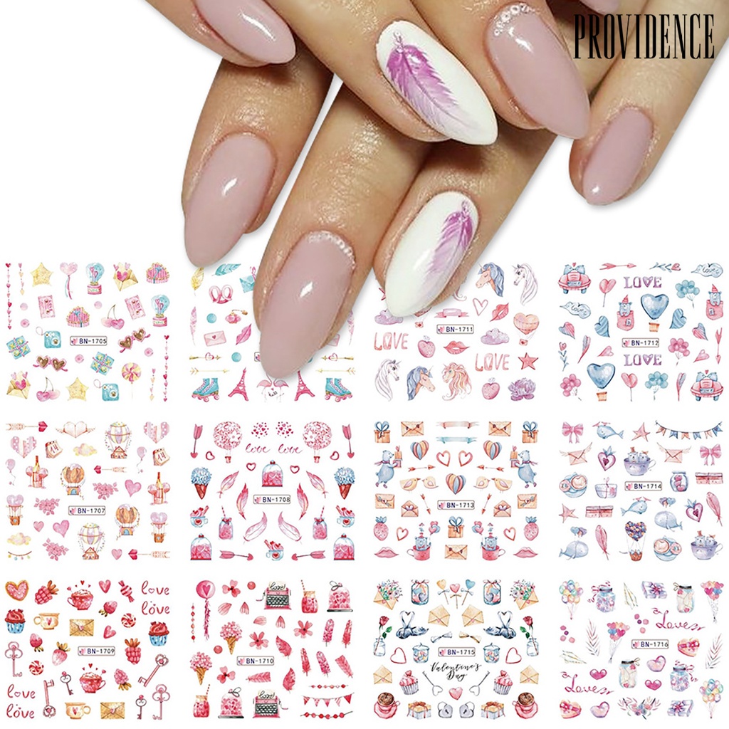 Providence Stiker Kuku Diy Sangat Tipis Untuk Manicure