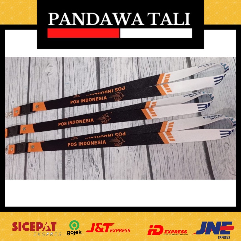 

Lanyard BUMN PT POS Indonesia / Lanyard BUMN PT POS Indonesia Printing - Pandawa Tali surabaya ptr