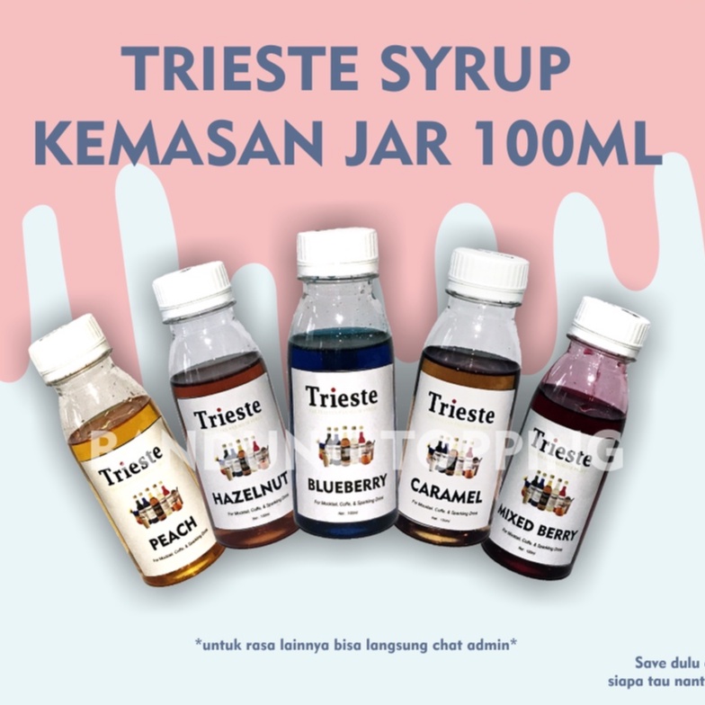 Sample Trieste Syrup kemasan 100ml