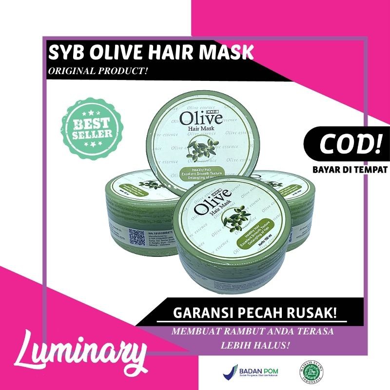 SYB OLIVE HAIR MASK ORIGINAL MASKER RAMBUT OLIVE ESSENCE VITAMIN RAMBUT RONTOK HAIRMASK KERATIN