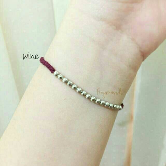 GELANG KEPANG LADA - gelang tangan / kaki - gelang kepang kecil handmade