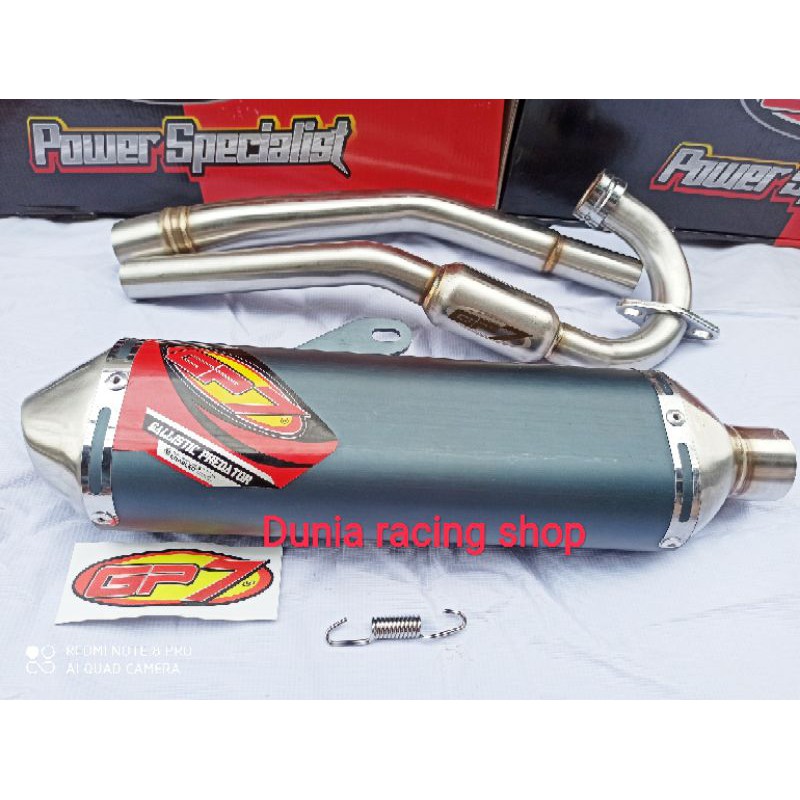 Knalpot GP7 Predator Ballistic KLX 150 DTracker 150 standar kompetisi Original GP7