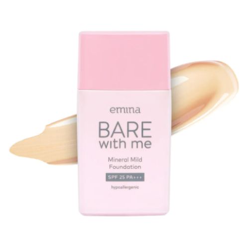 Emina Bare With Me Mineral Mild Foundation 02 Natural 30ml