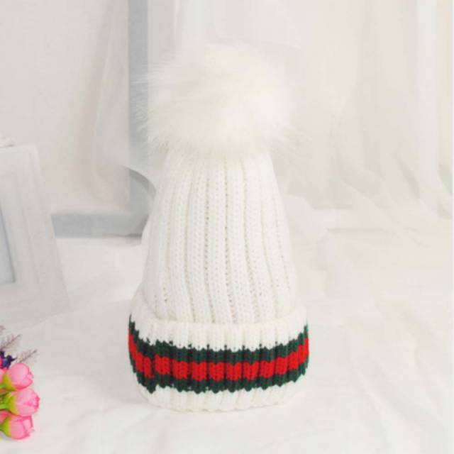 Topi Kupluk Beanie List Rajut Winter Penghangat Musim Dingin