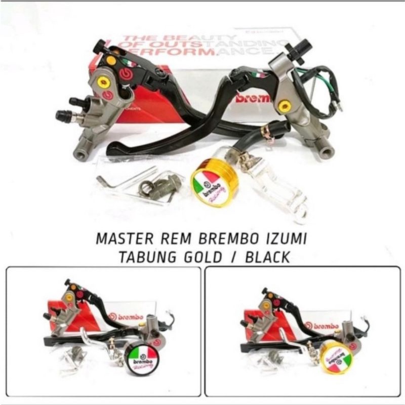 HANDLE MASTER REM ISUMI IZUMI PLUS BREKET DUDUKAN SPION MASTER REM RADIAL