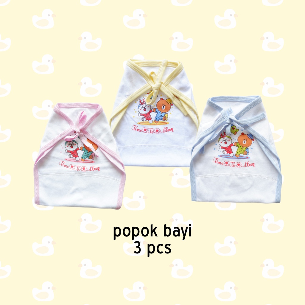 ISI 3 PCS Zoko Popok Kain Bayi Tali Ikat Anak Cewek Cowok