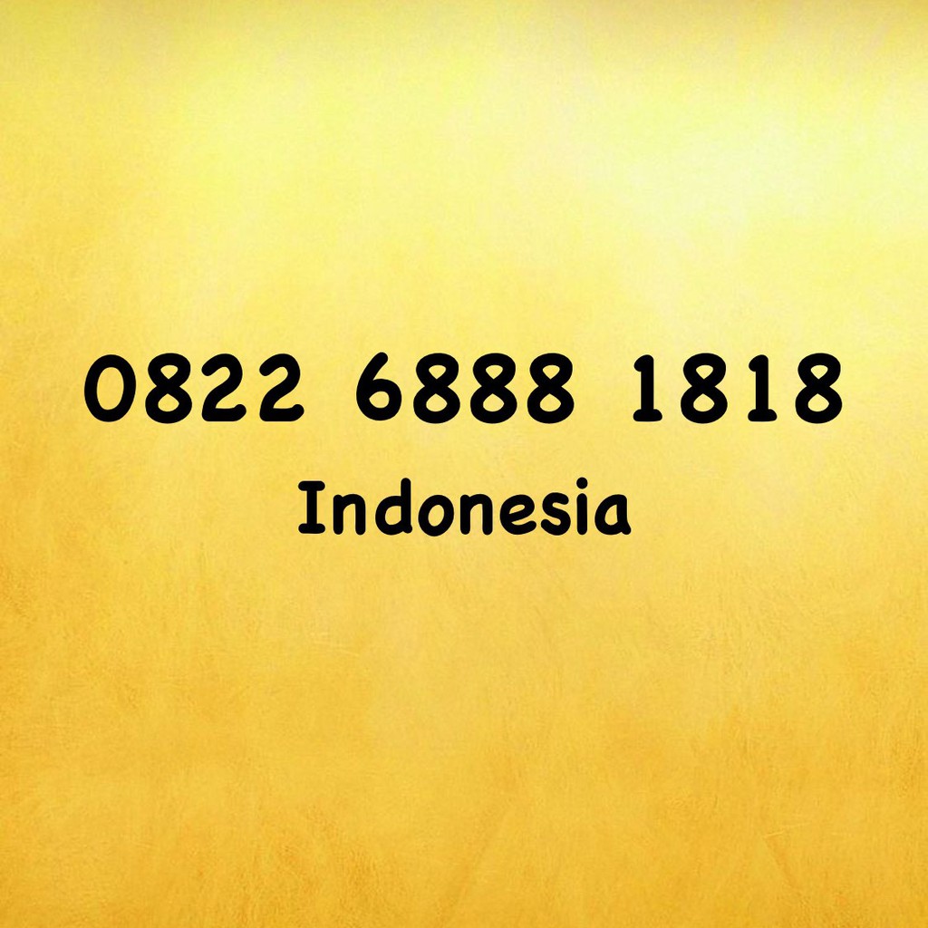 Nomor Cantik Simpati LOOP Double AB - 18 - 818 - 68 - 0822 6888 1818